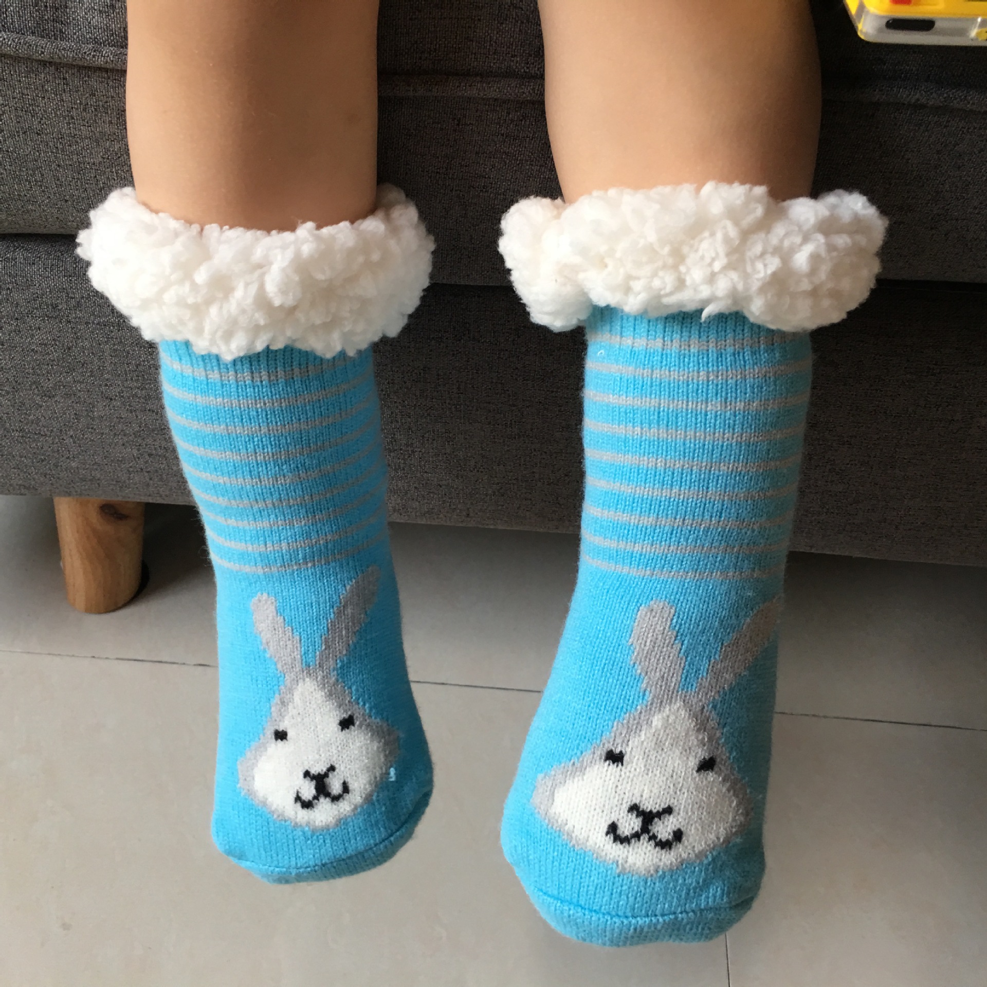 Slipper Socks Warm Autumn Winter Adult Non-slip Floor Socks Home Socks Floor Shoes Fluffy Fuzzy Socks